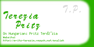 terezia pritz business card
